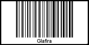 Glafira als Barcode und QR-Code