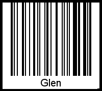 Interpretation von Glen als Barcode