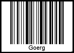 Der Voname Goerg als Barcode und QR-Code