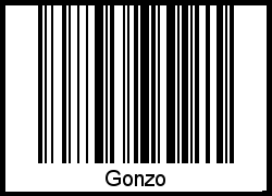 Gonzo als Barcode und QR-Code