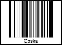 Interpretation von Goska als Barcode