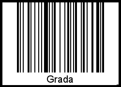 Grada als Barcode und QR-Code