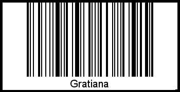 Gratiana als Barcode und QR-Code