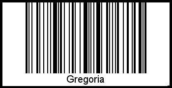 Interpretation von Gregoria als Barcode