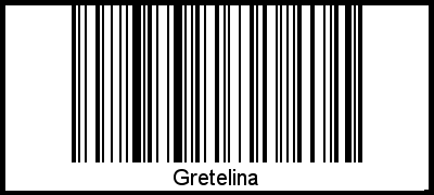 Der Voname Gretelina als Barcode und QR-Code