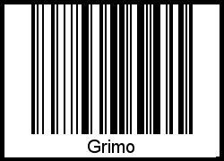 Barcode des Vornamen Grimo