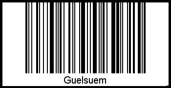 Interpretation von Guelsuem als Barcode
