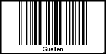 Interpretation von Guelten als Barcode