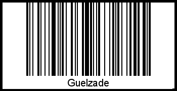 Der Voname Guelzade als Barcode und QR-Code