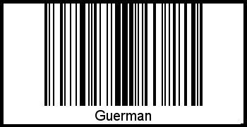 Guerman als Barcode und QR-Code