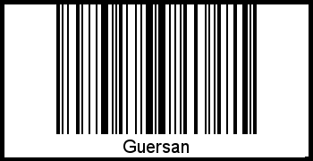 Interpretation von Guersan als Barcode