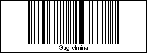 Interpretation von Guglielmina als Barcode