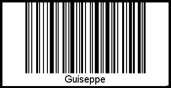 Guiseppe als Barcode und QR-Code