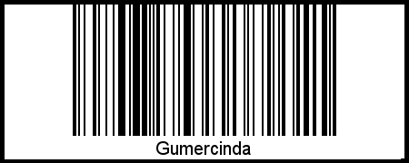 Der Voname Gumercinda als Barcode und QR-Code