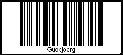 Der Voname Guobjoerg als Barcode und QR-Code