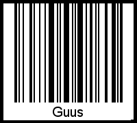 Guus als Barcode und QR-Code
