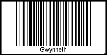 Gwynneth als Barcode und QR-Code