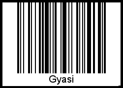 Interpretation von Gyasi als Barcode