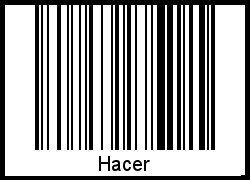 Barcode-Grafik von Hacer
