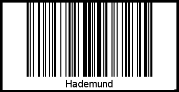 Der Voname Hademund als Barcode und QR-Code