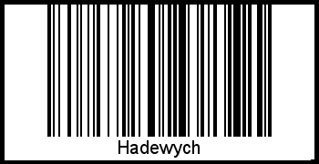 Interpretation von Hadewych als Barcode