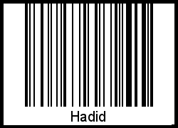 Barcode-Grafik von Hadid