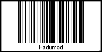 Der Voname Hadumod als Barcode und QR-Code