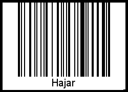 Hajar als Barcode und QR-Code