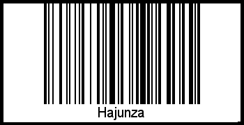 Hajunza als Barcode und QR-Code