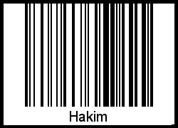 Hakim als Barcode und QR-Code