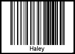 Interpretation von Haley als Barcode