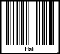 Barcode-Foto von Hali