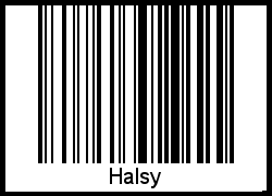 Barcode-Foto von Halsy