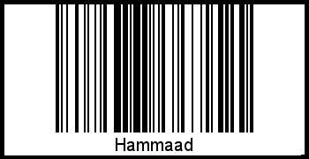 Hammaad als Barcode und QR-Code