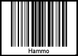 Der Voname Hammo als Barcode und QR-Code