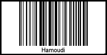 Barcode des Vornamen Hamoudi