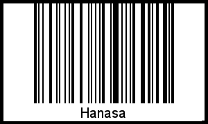 Hanasa als Barcode und QR-Code