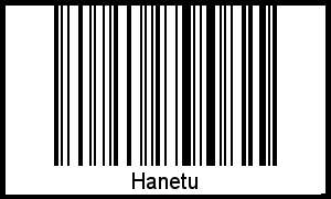 Der Voname Hanetu als Barcode und QR-Code