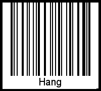 Barcode-Foto von Hang