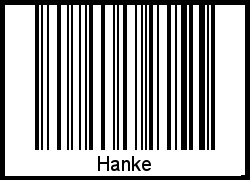 Barcode-Foto von Hanke