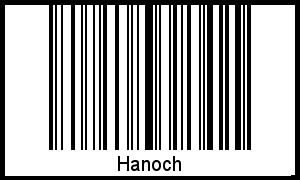 Hanoch als Barcode und QR-Code