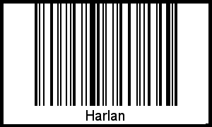 Interpretation von Harlan als Barcode