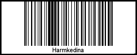 Interpretation von Harmkedina als Barcode
