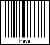 Hava als Barcode und QR-Code