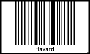 Havard als Barcode und QR-Code