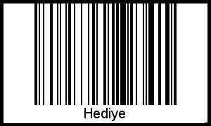 Interpretation von Hediye als Barcode