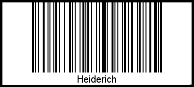 Interpretation von Heiderich als Barcode