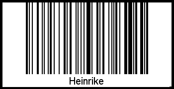Interpretation von Heinrike als Barcode