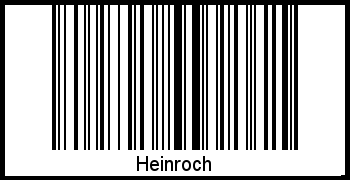 Barcode des Vornamen Heinroch