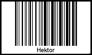 Barcode des Vornamen Hektor